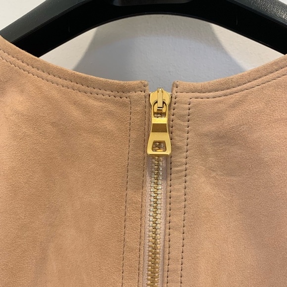 Balmain Pale Pink Suede Leather Top Size FR 38 - Picture 7 of 12